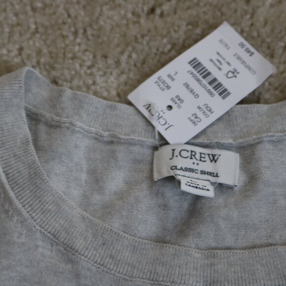 J. Crew Light Gray Sleeveless Top - Picture 3 of 3